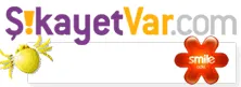 ŞikayetVar.com logosu ve yanında Smile ADSL logosu